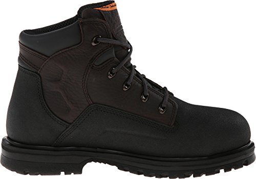 Timberland PRO Timberland PRO Men's Powerwelt 6 Inch Steel Safety Toe Waterproof Industrial Work Boot, Dark Brown, 13