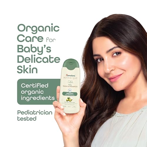 Image of Himalaya Botanique Baby Wash & Shampoo|Organic |No Post-Bath Dryness|100 ml