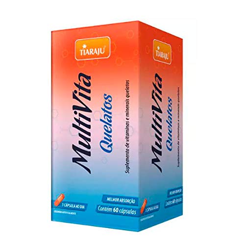 Suplemento de Vitaminas-Multivita Quelatos-Tiaraju-60 cápsulas