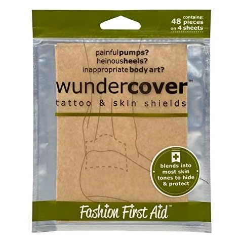 Wundercover 2.0: Tattoo Covers & Blister preventers, 48 pcs to Hide Skin Spots, Medium Beige Cover