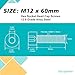 GuoYomm M12-1.75 x 60mm 5pcs Hex Socket Head Cap Screws Bolts, 12.9 Grade Alloy Steel, Black Oxide Finish, Metric Allen Drive, Full Thread