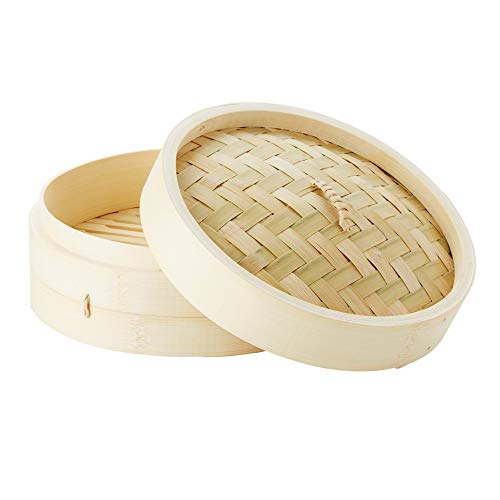 Point-Virgule Mixte Stoommanden Panier Vapeur En Bambou 21cm, Marron, N.A. EU