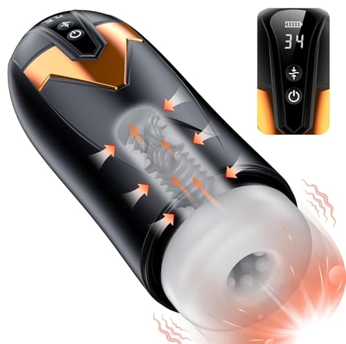 YNKING Ṃáṣṭụṛḅạḍọṛ Másculîno Con Rotación Y Empuje Automático Māştừrbador Hombre Electrico Ṿìḅṛạḍọṛẹṣ Reálîsta Sîlîcøna De Estîmulādør Másájêador Hombre Séxuāl Camiseta Masculina 9+4 Modos