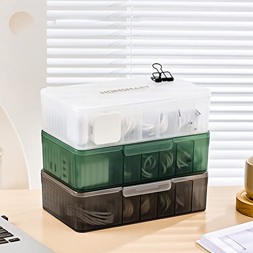 STARRY G Cable Tidy Box with Lid, 7 Grids Cable Organizer Box, Cable Management Box - Image 4
