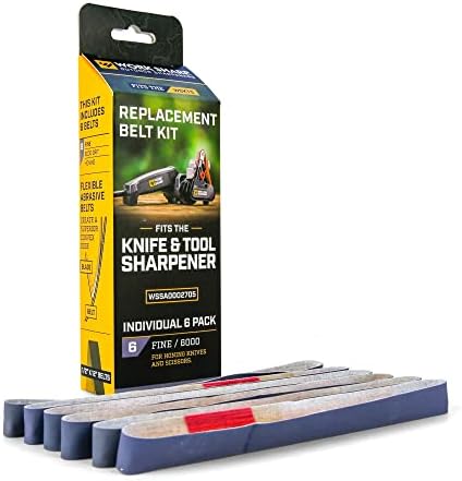 Work Sharp Knife & Tool Sharpener 6000 Grit Fine Replacement Belt Kit WSSA0002705