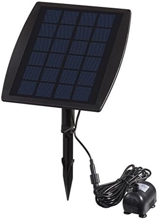Gofurther GYD90 9V/2.5Watts Solar Power Panel Kit Water Pump With 17.7" Maximum Water Height For Garden Pond Fountain Pool Plants Caring Bird bath
