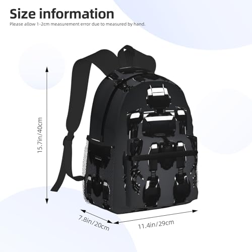 Black robot Business Laptop Backpack For Men,Travel Backpack College Backpacks for 15.7 Inch4