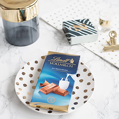 Lindt Vollmilch Schokolade | 100g Schokoladen-Tafel | zartschmelzende Alpenvollmilch-Schokolade | glutenfrei - Image 4