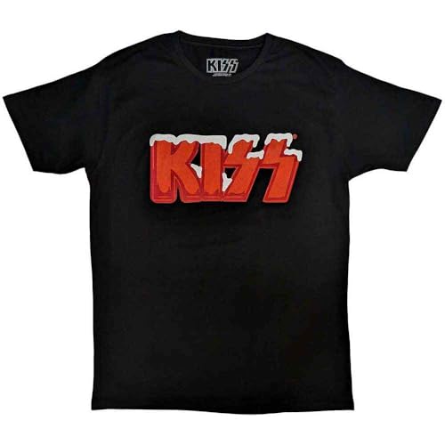 Kiss Holiday Logo Christmas T Shirt Size M