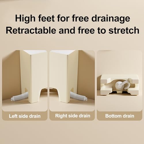 Cerámica multiusos para piscina y baño beige 35x29x40cm miniatura 6