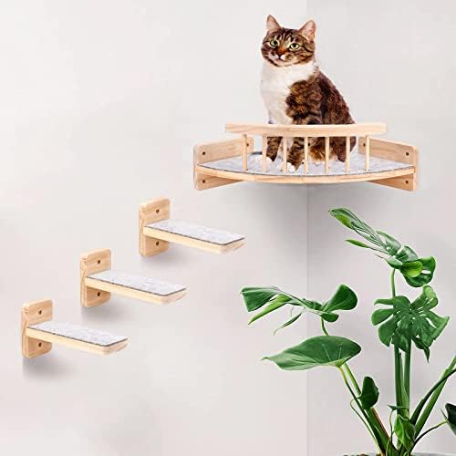 Climbing Wall Cat, Cat Wall Climbing with 3 Levels, Cat Stairs Wall