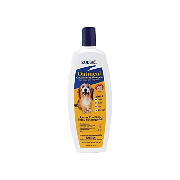Zodiac Oatmeal Flea and Tick Dog and Puppy Conditioning Shampoo