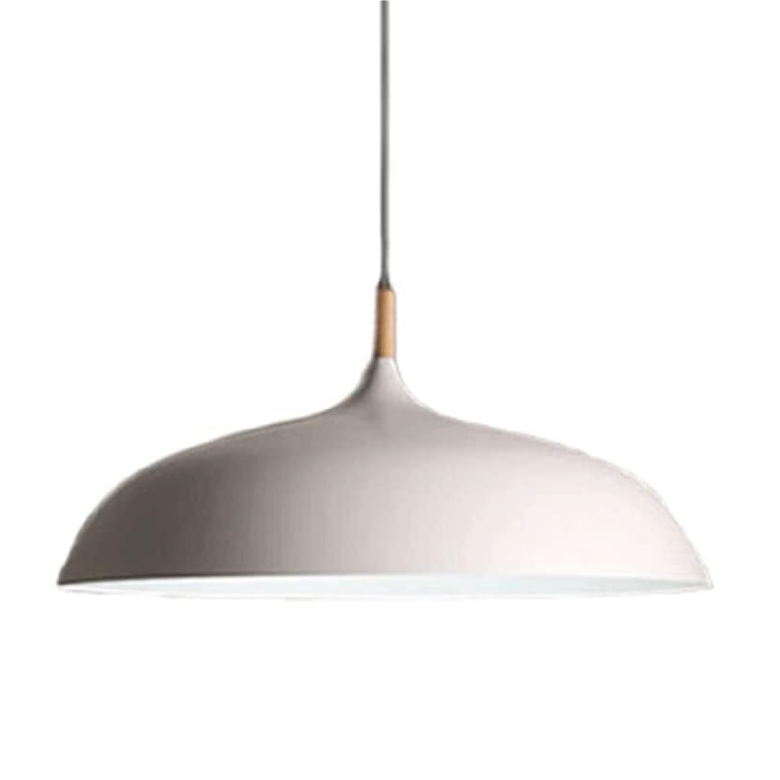 KHUKHU Hanging Light Fixture in Home Decoration Unique Ceiling Lights Fixtures Modern Metal Led Light Adjustable Dome Chandelier Hanging Lamps for Kitchen Island (No Bulb)(B,35Cm)