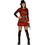 Funidelia | Disfraz de Freddy Krueger con sombrero - Pesadilla en Elm Street para mujer ▶ Disfraz para adultos y divertidos accesorios para Fiestas, Carnaval y Halloween - Rojo 14 Funidelia | Disfraz de Freddy Krueger con sombrero - Pesadilla en Elm Street para mujer ▶ Disfraz para adultos y divertidos accesorios para Fiestas, Carnaval y Halloween - Rojo