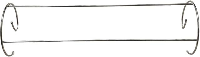 NIFTY Chrome Radiator Airer  2 Bar Washing Line Rails - Indoor Towel Dryer Rail, Clothes Drying Rack, Strong Curved Shape Metal Airer, Heavy-Duty Twin Mounted Stand (Pack of 1, Two Bar Radiator)