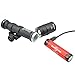 SureFire M600DF Scout 1500 Lumen Tactical Weaponlight with Micro USB Rechargeable 18650 Battery, 4 Extra Surefire CR123A Batteries and Lightjunction Battery Case
