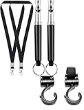 Stroller Hook - 2 Pack of Multi Purpose Hooks - Hanger for Baby Diaper Bags, Groceries, Clothing, Purse - Great Accessory for Mommy when Jogging, Walking or Shopping