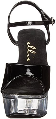 Ellie Shoes Women's 601-juliet-c, Black/Clear, 8 M US | Image 1