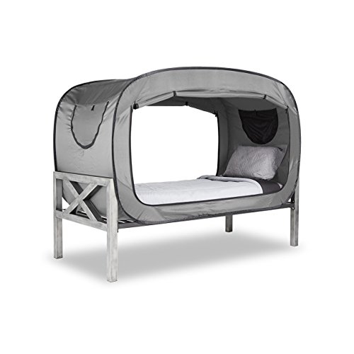 Privacy Pop Bed Tent (Twin) - Gray