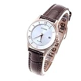 [シチズン] 腕時計 シチズン コレクション 光発電エコ・ドライブ 防水 シルバー ブラウン 茶 ピンクゴールド 国内正規品 エコ・ドライブ電波時計 ES0002-06A レディース