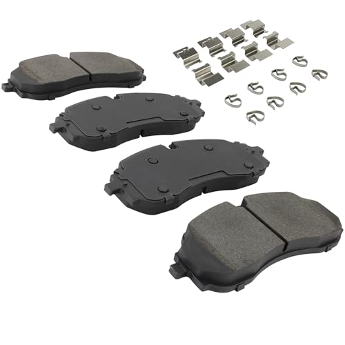 Image of QUALITY-BUILT Front Semi-Metallic Brake Pads, Premium 1001-2423M, Compatible with 2021-2024 Ford (E-Transit,Transit-150,Transit-250,Transit-350,Transit-350 HD)