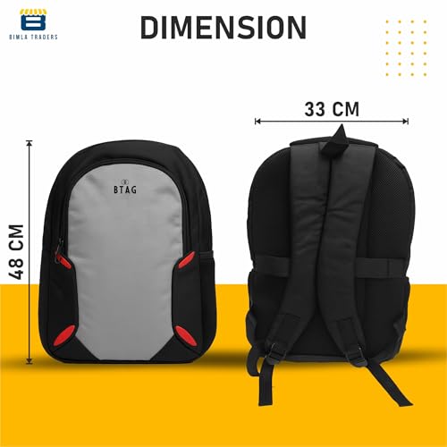 Image of Btag 27Ltrs Stylish Laptop & Casual Backpack | Water-Resistant, Comfortable, Lightweight & Trendy | Large Storage, Smooth Zippers, Spacious & Travel-Friendly | Ideal for Work, Study & Daily Use