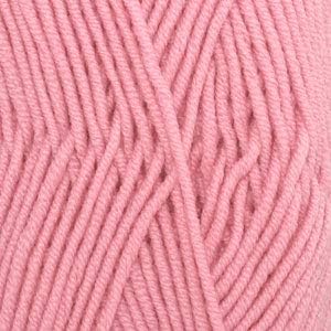 Superwash 100% Merino Wool Yarn for Knitting and Crocheting, 3 or Light, DK, Leight Worsted Weight, Drops Merino Extra Fine, 1.8 oz 115 Yards per Ball (25 Pink)