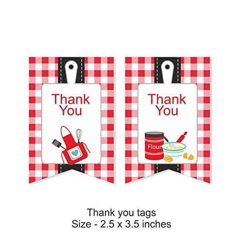 Image of PRETTY UR PARTY Little Chef PARTY Decorations Kit,80 Pcs Includes Banner,Balloons,Thank You,Centerpiece,Danglers,Birthday PARTY Supplies,Little Chef Birthday PARTY Decor,Birthday Banner For Boys Kids