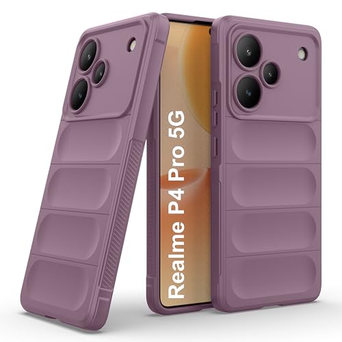 Image of Zapcase Back Case Cover for Realme P4 Pro 5G | Compatible for Realme P4 Pro 5G Back Cover | Liquid Silicon Magic Case with Camera Protection | Lavender