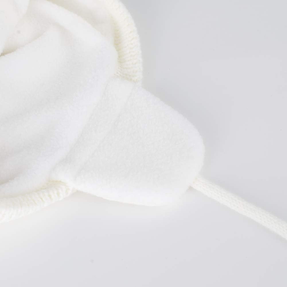 LLmoway Baby Toddler Beanie Earflap Winter Hat Fleece Lined Knit Cap Girls Boy - Image 5