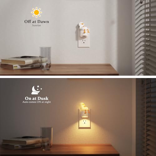 Image of JandCase Night Light for Kids,3D Cute Duck Night Lights Plug into wall