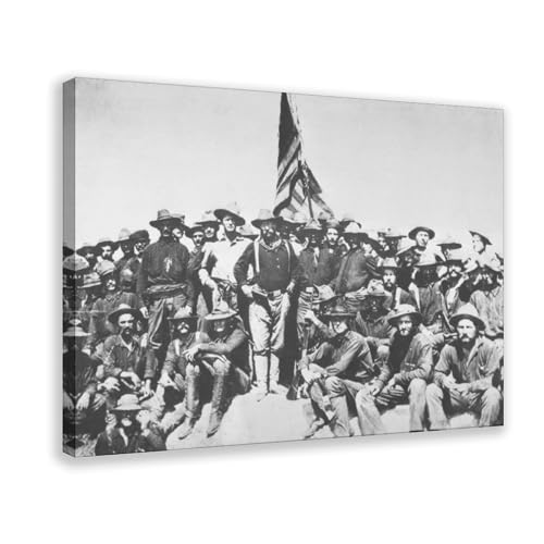 Cadre à suspendre Theodore Roosevelt Rough Riders : fini les murs vides avec cette grande toile