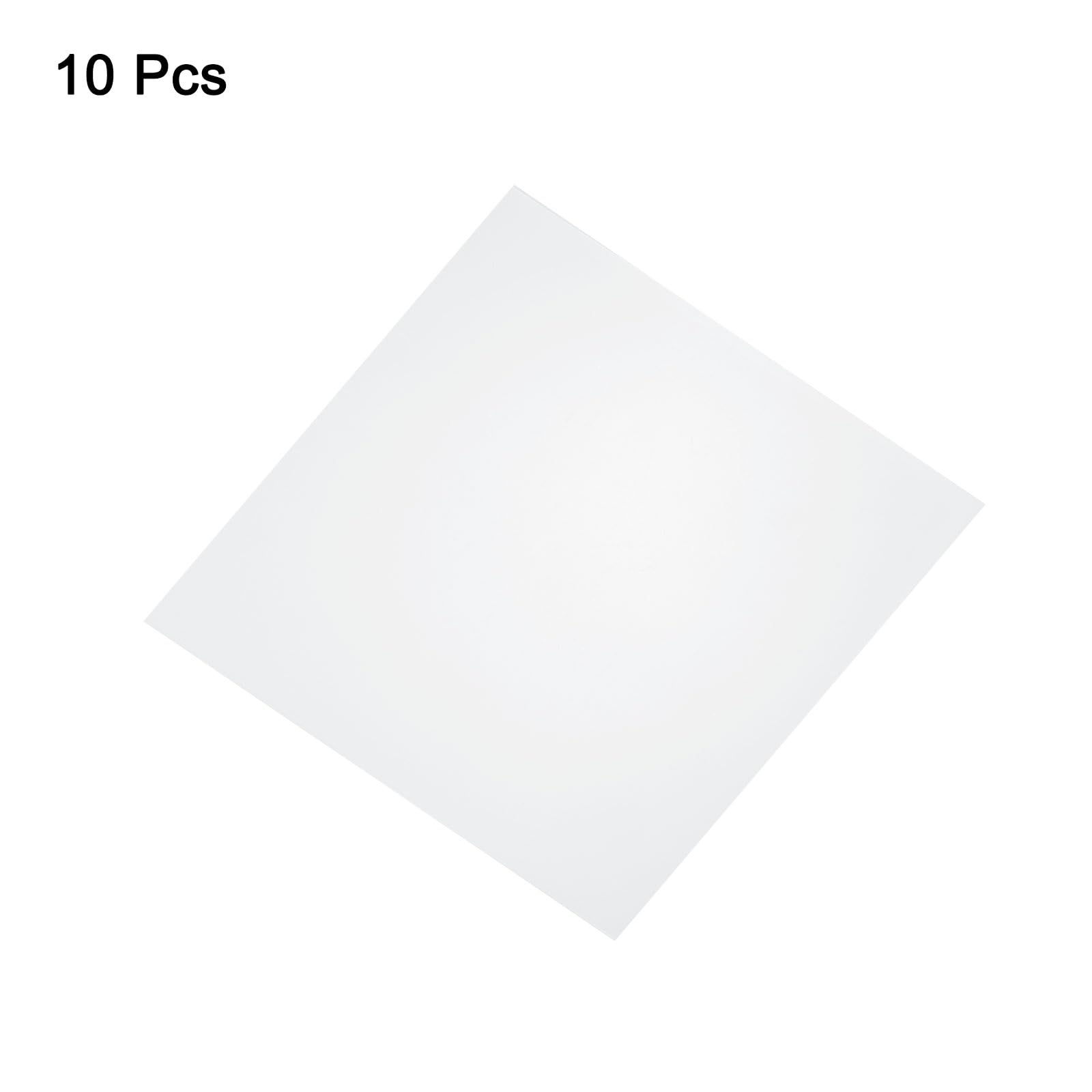 QUARKZMAN 10 przezroczystych arkuszy z tworzywa sztucznego 8 x 8 x 0,01 cala przezroczyste elastyczne arkusze PCV z papierem ochronnym do oznakowania projektów DIY ramki do zdjęć malowanie