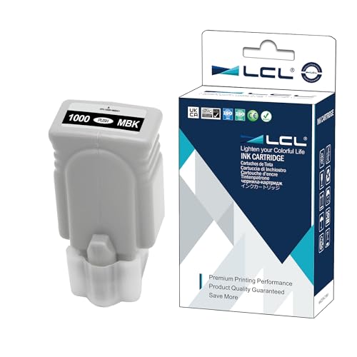 Cartouche compatible LCL PFI-1000 MBK noir mat remplacement Canon PRO-1000