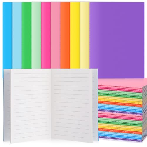 Carnets de poche kraft 10,4x14,7 cm à lignes pour fournitures scolaires et écriture créative