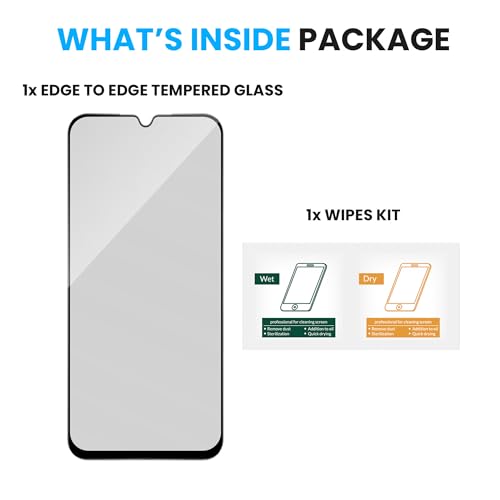 Image of ArmourPro Anti Glare Matte Tempered Glass for Poco C85 and Redmi 15C - Anti Fingerprint Screen Protector, 9H Scratch Resistant, Smooth Touch, Edge-to-Edge Full Coverage