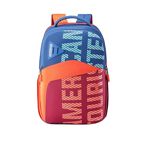 Image of American Tourister Sest+ Polyester 2 Compartment Unisex Backpack (Blue,Frsz) (Free Size)