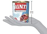 RINTI - Kennerfleisch | Nassfutter mit 70% Fleisch für ausgewachsene Hunde. Getreidefreies Alleinfutter in der Dose ohne Soja, Farb- und Konservierungsstoffe | 12x800g Geflügelherzen