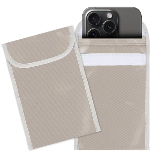 OLYCRAFT 2 peças de capas protetoras com bloqueio de EMF para celular 19 x 12 cm, bolsas com bloquei