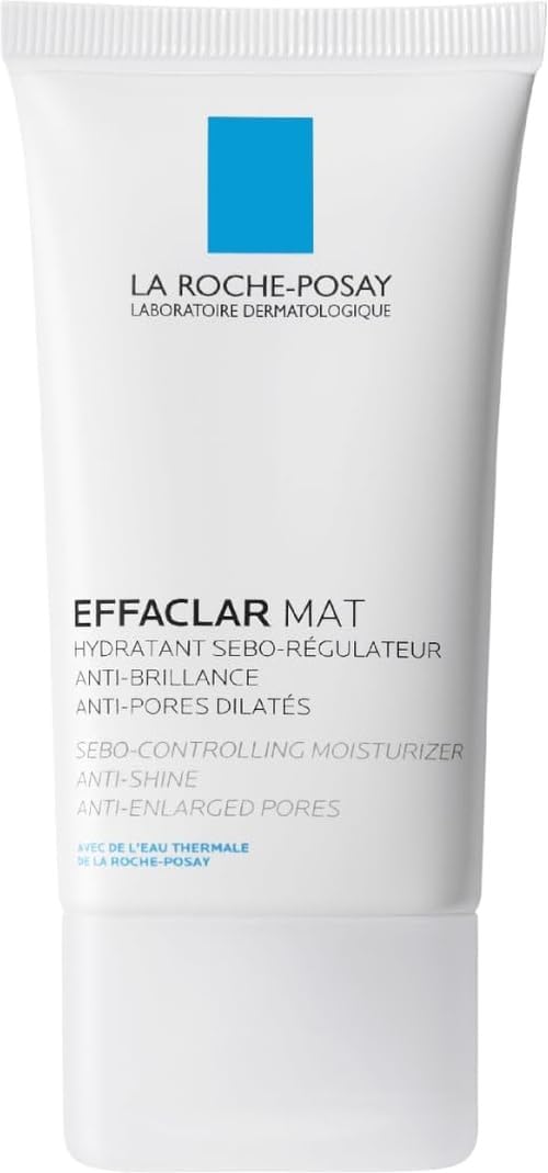 Effaclar MAT+ Mattifying Face Moisturiser for Oily Skin 40ml | 8H Mattifying Anti-Shine Oil Control, Anti-Enlarged Visible Pores with Salicylic Acid, Glycerin, Sebolyse