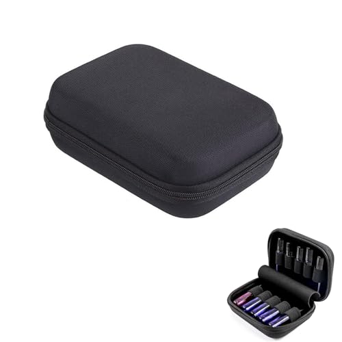 Caja de aceite esencial contra Roturas Funda Dura Protectora de Viaje Negra