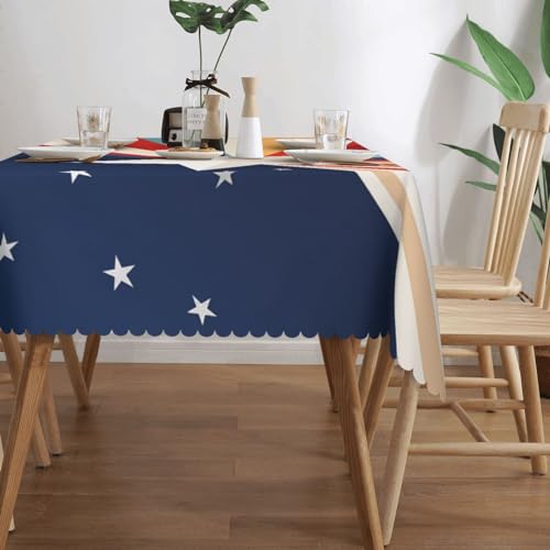 Nappe rectangulaire imperméable de cuisine et salle à manger table extérieure 137x183 - 3