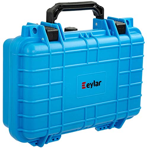 Eylar Hard Gun Case Water & Shock Proof With Foam TSA Approved 11.6 Inch 8.3 Inch 3.8 Inch (Light Blue)