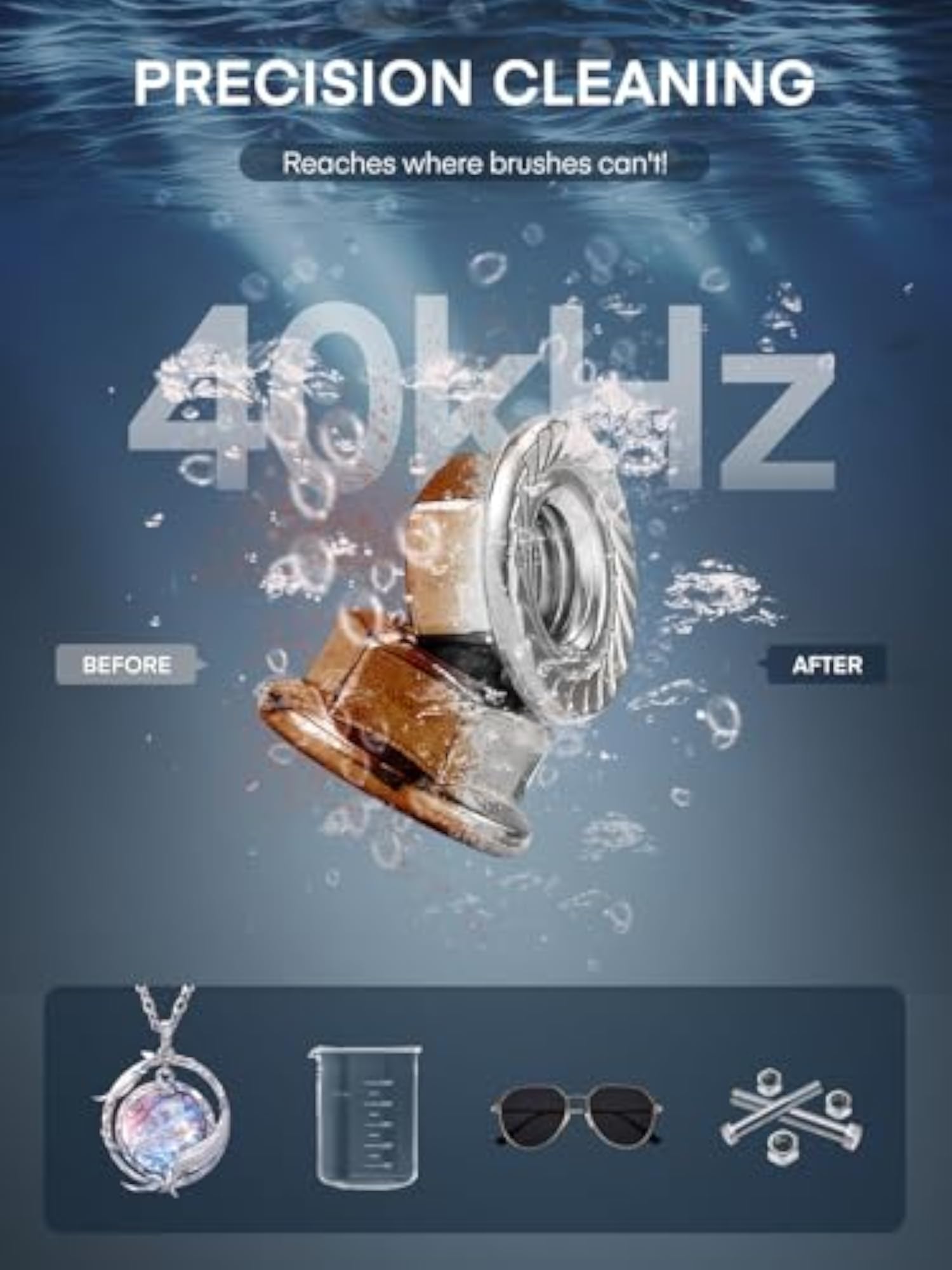 3.2L Ultrasonic Cleaner with Heater and Timer