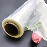 Wider 35”x100ft Clear Cellophane Wrap Roll - 35”WideX100ft longx3 Mil Thick Crystal Clear Cellophane