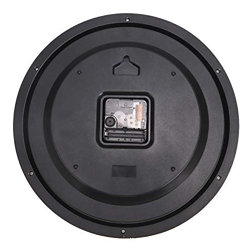 Lafocuse Night Light Black Wall Clock Glow In The Dark, 12 Inch Silent Non-Ticking Luminous Wall Clock For Kitchen Living Room Décor Bedrooms Garage #TOP7