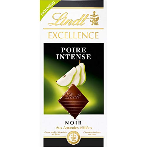Lindt Excellence Poire Intense Dark Chocolate Bar 100gm Amazon In Grocery Gourmet Foods