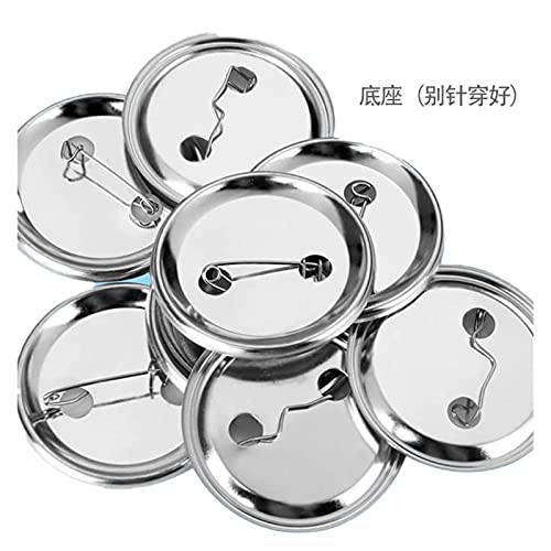 300 szt. Puste przypięte z powrotem metalowy przycisk przypinany Materiały eksploatacyjne Części do odznaki Button Maker(25MM)