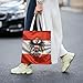 Austria and Austria Emblem Canvas Tote Bag for Women Reusable Grocery Bag Shopping Beach Travel Bags for Outdoors