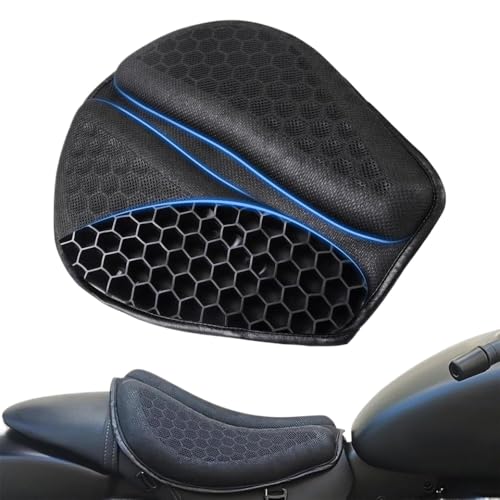 Coussin de selle de moto gel 3D nid d'abeille universel pour conduite moto